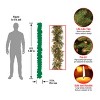 6' Glittery Bristle Pine Garland Battery Operated  White LED Lights - National Tree Company - 4 of 4