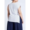 ELOQUII Women's Plus Size Asym Tie Top - 3 of 4