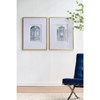 DSVIMOY Set of 2 Fake Pencil Architectual Wall Art, Wall Decor Accent, Silver, 24"*32"*1.2" - 4 of 4