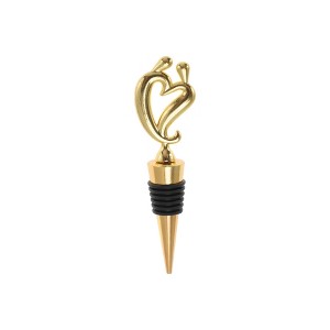 Unique Bargains Bottle Stoppers Tilted Heart Zinc Alloy PTR 4.57"x1.26"x0.79" 1 Pc - 1 of 3