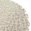 Anna-Kaci 4-Piece Round Floral Cutout Placemat with Embroidered Petal Details - 4 of 4