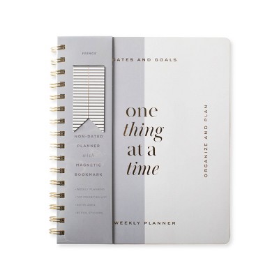 Undated Planner Weekly 7"x8.375" One Thing - FRINGE