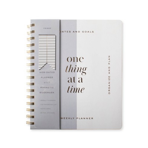 Undated Planner Weekly 7x8.375 One Thing - Fringe : Target