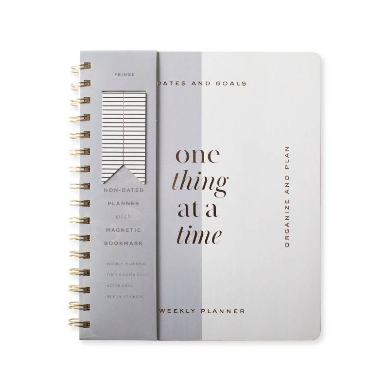 Undated Planner Weekly 7&#34;x8.375&#34; One Thing - FRINGE, 1 of 9