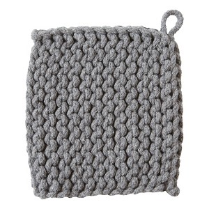 tagltd Crochet Trivet Potholder Gray - 1 of 3