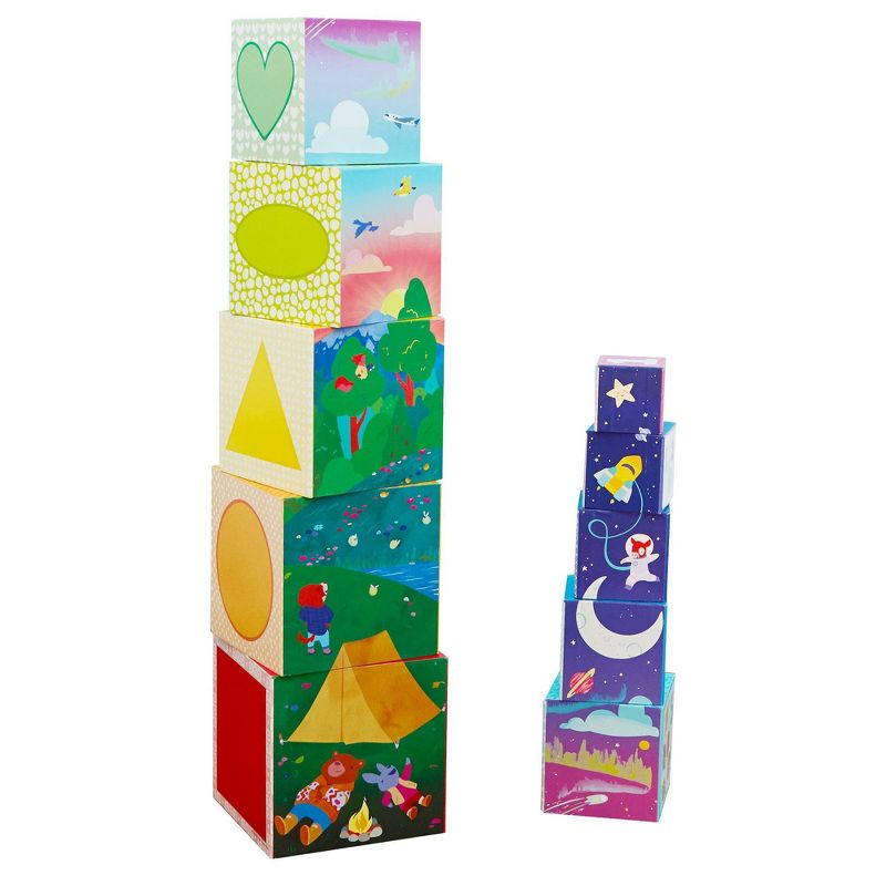 Educational Insights Bright Basics Nest &#38; Stack Cubes, 1 of 7