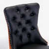 2pcs Dining Chair High-end Tufted ,37.5" H Solid Wood Contemporary PU And Velvet Upholstered Dining Chair With Wood Legs Nailhead Trim For Dining Room - 4 of 4