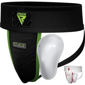 RDX Sports H1 Groin Guard Premium Quality Support With Gel Cup For Sparring, Martial Arts, Kickboxing, Taekwondo, Karate - Black - S - 1 of 2