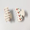 Anna-Kaci Cherry Print Acrylic Hair Claw Clip with Curved Design and Strong Grip - 3 of 4