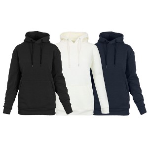 Rudolph Women's Heavyweight Loose Fit Fleece Lined Pullover Hoodie-3 Pack - 1 of 2