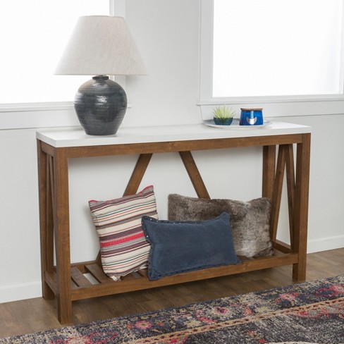 W. Trends 52 Modern Farmhouse Entryway Console Table - Gray Wash