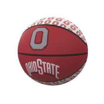 NCAA Ohio State Buckeyes Repeating Logo Mini-Size Rubber Basketball