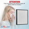 LifeSupplyUSA Air Purifier Filters Compatible with Heaven Fresh HF 380 XJ-3800 - 2 of 4