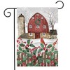Briarwood Lane Winter Garden Flag 12x18 For Outdoor Barn in Snow For Winter Garden Flag Flags For Outside - 2 of 4