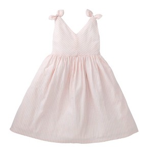 Hope & Henry Girls'  Cotton Bow Shoulder Swing Dress, Kids - 1 of 4
