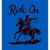 Cowboy "Ride On" Adult Long Sleeve Hoodie - 2 of 2