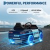 Jojoka 12V Kids Police Ride-On Car with Remote Control, Sirens, LED Lights, Bluetooth Music, and Safety Belt - 4 of 4