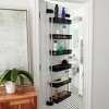 Household Essentials 6 Basket Over-the-Door Storage Rack Black: Universal Storage with Hooks, 6 Shelves, 11 lb Capacity - image 2 of 4