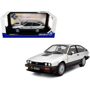 1984 Alfa Romeo GTV6 Silver Metallic 1/18 Diecast Model Car by