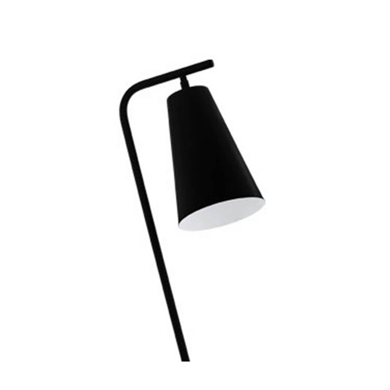 1-Light Floor Lamp with Metal Shade Black/White - EGLO, 3 of 5