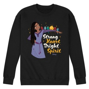 Men's - Disney - Strong Heart Bright Spirit Graphic Fleece Sweatshirt - 1 of 4