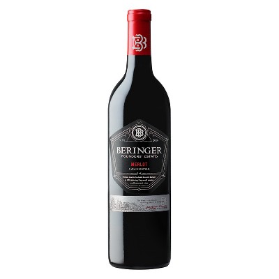 Beringer Founder's Estate Merlot Red Wine - 750ml Bottle