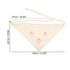 Unique Bargains Women's Fashion Hollow Triangle Headwrap 21.26"x10.24" Beige 1 Pc - 3 of 4