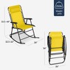 Best Choice Products Folding Outdoor Zero Gravity Rocking Lounge Chair w/ Headrest Pillow - 2 of 4