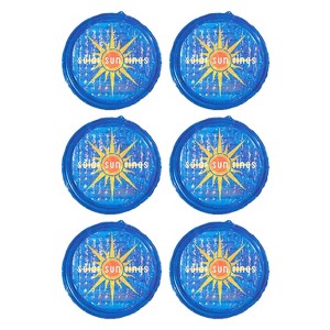 Solar Sun Rings UV Resistant Above Ground Inground Swimming Pool Hot Tub Spa Heating Accessory Circular Heater Solar Cover, Blue (6 Pack) - 1 of 4