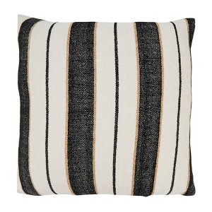 Saro Lifestyle Faded Linear Pattern Poly Filled Throw Pillow - 1 of 3