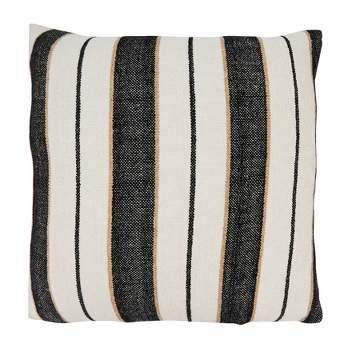 Saro Lifestyle Faded Linear Pattern Down Filled Throw Pillow