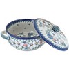 Blue Rose Polish Pottery Z05 Galia Covered Round Baker with Handles - 2 of 3