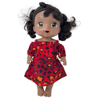 Doll Clothes Superstore Maroon Dress Fits 14 Inch Baby Alive And Little Baby Dolls