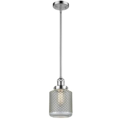 Stanton - 1 Light Stem Hung Mini Pendant In Industrial Style-12 Inches Tall and 6 Inches Wide