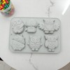 Unique Bargains Candy Moulds 6-Cavity Owl Varieties Candy Mould Hand Wash 7.83"x5.43"x0.94" 1 Pc - 2 of 4