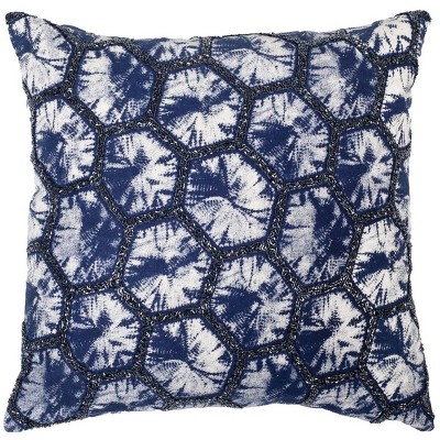 Delra Pillow - Navy/White - 20"X20" - Safavieh