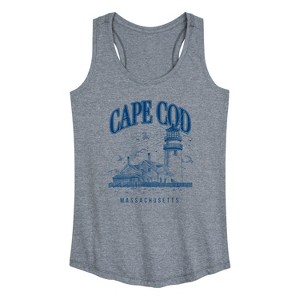 Women's - Instant Message - Cape Cod Graphic Racerback Tank - 1 of 4