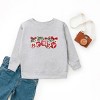 Merry Ornaments Quilted Print - Youth Graphic Sweatshirt - 2 of 3