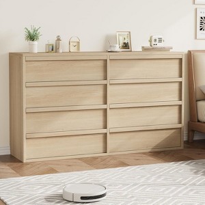 6 Drawer Dresser for Bedroom, Wooden Double Dresser Organizer with Storage Freestanding, Modern Chest of Drawers for Bedroom, Living Room - 1 of 4