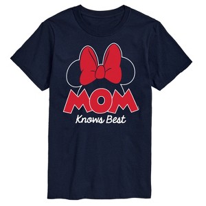 Men's - Disney - Mom Knows Best Minnie Short Sleeve Graphic T-Shirt - 1 of 4