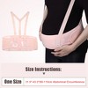 Unique Bargains Maternity Belt Abdomen Back Support Pregnancy Band with Shoulder Strap Beige 1PC - 2 of 4