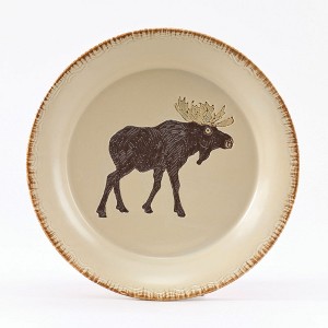 Park Designs Rustic Retreat Moose Salad Plates Set of 4 - 1 of 3