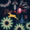 Men's Design By Humans Colorful Christmas Collage  By famenxt T-Shirt - 2 of 4