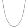 Black Bow Jewelry 3.5mm, Sterling Silver Solid Diamond Cut Rolo Chain Necklace - 3 of 4