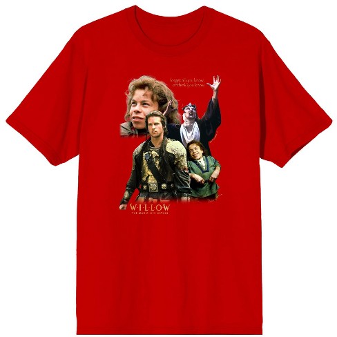 Willow The Magic Lies Within Poster Art Men's Red Crew Neck Short ...