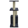 vidaXL Cat Tree Dark grey Sturdy wood, plush, sisal Medium Cat Tree - 4 of 4