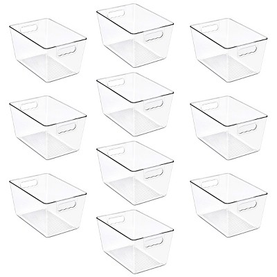 Sorbus 10 Pack Large Clear Storage Containers for Pantry, Fridge, Cabinet, Closet & Kitchen Organization — фото 7