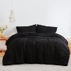 7-Piece Queen Seersucker Comforter Set - All-Season Lightweight Black Bed-in-a-Bag with Sheets & Pillow Shams - 2 of 4