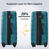 4 Piece Hardshell Checked Luggage and Carry On Set,Spinner Suitcases with TSA Lock,Travel Bag,Packing Cubes,Luggage Tags (16"/20"/24"/28")-Cuddlewood - 3 of 4