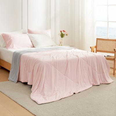 Cozy Bliss Cooling Blanket, Lightweight Comforter, Silk-Feel Fabric for Hot Sleepers